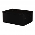 Шкаф 19" телекоммуникационный настенный, 4U 280x600х450 мм, дверь металл, черный